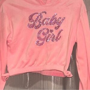 Pink “BabyGirl” Fashion Nova Velour Matching Set